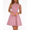 imageBTFBM Spring Dresses for Women 2026 Elegant Classy A Line Casual Graduation Business Work Party Cocktail Short DressPink