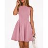 imageBTFBM Spring Dresses for Women 2026 Elegant Classy A Line Casual Graduation Business Work Party Cocktail Short DressPink