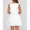 imageBTFBM Spring Dresses for Women 2026 Elegant Classy A Line Casual Graduation Business Work Party Cocktail Short DressWhite