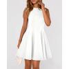 imageBTFBM Spring Dresses for Women 2026 Elegant Classy A Line Casual Graduation Business Work Party Cocktail Short DressWhite