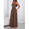 imageBTFBM Summer Dresses for Women 2026 Maxi Casual Square Neck Flowy Long Sundress Spring Wedding Guest Cocktail DressBrown