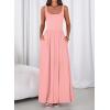 imageBTFBM Summer Dresses for Women 2026 Maxi Casual Square Neck Flowy Long Sundress Spring Wedding Guest Cocktail DressPink