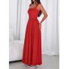 imageBTFBM Summer Dresses for Women 2026 Maxi Casual Square Neck Flowy Long Sundress Spring Wedding Guest Cocktail DressRed