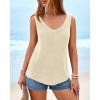 imageBTFBM Sweater Vest Women 2026 Spring Summer Sleeveless V Neck Ribbed Knit Basic Loose Fit Tank Tops Vacation OutfitsBeige
