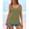 imageBTFBM Sweater Vest Women 2026 Spring Summer Sleeveless V Neck Ribbed Knit Basic Loose Fit Tank Tops Vacation OutfitsGreen