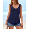 imageBTFBM Sweater Vest Women 2026 Spring Summer Sleeveless V Neck Ribbed Knit Basic Loose Fit Tank Tops Vacation OutfitsNavy Blue