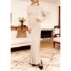 imageBTFBM Womens Dresses Long Sleeve Turtle Neck Stretchy Knit Long Maxi Semi Formal Party Fall Wedding Guest Dress 2025Apricot