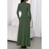 imageBTFBM Womens Dresses Long Sleeve Turtle Neck Stretchy Knit Long Maxi Semi Formal Party Fall Wedding Guest Dress 2025Army Green
