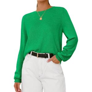 imageBTFBM Oversized Sweaters for Women 2025 Fall Casual Fashion Long Sleeve Tops Ribbed Knit Basic Pullover Winter ClothingGreen
