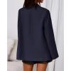 imageBTFBM Blazers for Women 2025 Fall Business Casual Clothes Open Front Oversized Winter Coats Work Office Suit JacketsNavy Blue