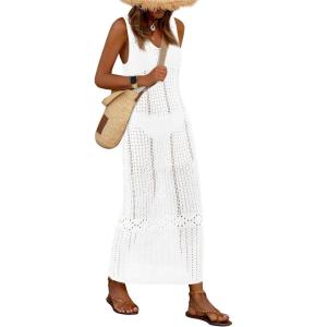 imageBTFBM Crochet Swimsuit Coverup for Women Summer Outfits Spring 2026 Swimwear Bathing Suit Cover Up Beach Vacation ClothesWhite
