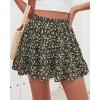 image:imageBTFBM Summer Skirts for Women 2026 High Waist Flowy Shorts Underneath Boho Tiered Floral Tennis Skorts Casual Mini SkirtFloral Black