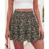 image:imageBTFBM Summer Skirts for Women 2026 High Waist Flowy Shorts Underneath Boho Tiered Floral Tennis Skorts Casual Mini SkirtFloral Black