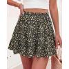 image:imageBTFBM Summer Skirts for Women 2026 High Waist Flowy Shorts Underneath Boho Tiered Floral Tennis Skorts Casual Mini SkirtFloral Black