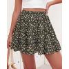 image:imageBTFBM Summer Skirts for Women 2026 High Waist Flowy Shorts Underneath Boho Tiered Floral Tennis Skorts Casual Mini SkirtFloral Black