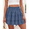 image:imageBTFBM Summer Skirts for Women 2026 High Waist Flowy Shorts Underneath Boho Tiered Floral Tennis Skorts Casual Mini SkirtFloral Blue Purple