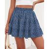 image:imageBTFBM Summer Skirts for Women 2026 High Waist Flowy Shorts Underneath Boho Tiered Floral Tennis Skorts Casual Mini SkirtFloral Blue Purple