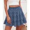 image:imageBTFBM Summer Skirts for Women 2026 High Waist Flowy Shorts Underneath Boho Tiered Floral Tennis Skorts Casual Mini SkirtFloral Blue Purple