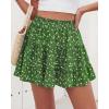 image:imageBTFBM Summer Skirts for Women 2026 High Waist Flowy Shorts Underneath Boho Tiered Floral Tennis Skorts Casual Mini SkirtFloral Green