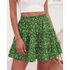 image:imageBTFBM Summer Skirts for Women 2026 High Waist Flowy Shorts Underneath Boho Tiered Floral Tennis Skorts Casual Mini SkirtFloral Green