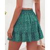 image:imageBTFBM Summer Skirts for Women 2026 High Waist Flowy Shorts Underneath Boho Tiered Floral Tennis Skorts Casual Mini SkirtFloral Green Blue