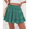 image:imageBTFBM Summer Skirts for Women 2026 High Waist Flowy Shorts Underneath Boho Tiered Floral Tennis Skorts Casual Mini SkirtFloral Green Blue