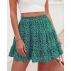image:imageBTFBM Summer Skirts for Women 2026 High Waist Flowy Shorts Underneath Boho Tiered Floral Tennis Skorts Casual Mini SkirtFloral Green Blue