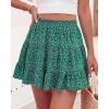image:imageBTFBM Summer Skirts for Women 2026 High Waist Flowy Shorts Underneath Boho Tiered Floral Tennis Skorts Casual Mini SkirtFloral Green Blue