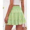 image:imageBTFBM Summer Skirts for Women 2026 High Waist Flowy Shorts Underneath Boho Tiered Floral Tennis Skorts Casual Mini SkirtFloral Green Yellow