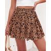 image:imageBTFBM Summer Skirts for Women 2026 High Waist Flowy Shorts Underneath Boho Tiered Floral Tennis Skorts Casual Mini SkirtFloral Khaki Black