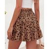 image:imageBTFBM Summer Skirts for Women 2026 High Waist Flowy Shorts Underneath Boho Tiered Floral Tennis Skorts Casual Mini SkirtFloral Khaki Black