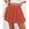 image:imageBTFBM Summer Skirts for Women 2026 High Waist Flowy Shorts Underneath Boho Tiered Floral Tennis Skorts Casual Mini SkirtFloral Red White
