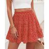 image:imageBTFBM Summer Skirts for Women 2026 High Waist Flowy Shorts Underneath Boho Tiered Floral Tennis Skorts Casual Mini SkirtFloral Red White