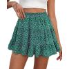 image:imageBTFBM Summer Skirts for Women 2026 High Waist Flowy Shorts Underneath Boho Tiered Floral Tennis Skorts Casual Mini SkirtFloral Green Blue