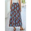 image:imageBTFBM Long Skirts for Women Summer 2026 Elastic High Waist Flowy A Line Casual Boho Tiered Floral Maxi Skirt PocketsBrown Light Blue Flower