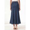 image:imageBTFBM Maxi Skirts for Women 2026 Summer Spring Lightweight A Line High Waisted Wedding Guest Party Silk Long Midi SkirtDot Navy White