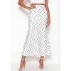 image:imageBTFBM Maxi Skirts for Women 2026 Summer Spring Lightweight A Line High Waisted Wedding Guest Party Silk Long Midi SkirtDot White Black