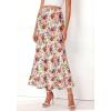 image:imageBTFBM Maxi Skirts for Women 2026 Summer Spring Lightweight A Line High Waisted Wedding Guest Party Silk Long Midi SkirtFloral White Multicolored