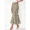 image:imageBTFBM Maxi Skirts for Women 2026 Summer Spring Lightweight A Line High Waisted Wedding Guest Party Silk Long Midi SkirtGreen Camo