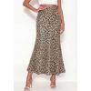 image:imageBTFBM Maxi Skirts for Women 2026 Summer Spring Lightweight A Line High Waisted Wedding Guest Party Silk Long Midi SkirtLeopard Print