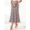 image:imageBTFBM Maxi Skirts for Women 2026 Summer Spring Lightweight A Line High Waisted Wedding Guest Party Silk Long Midi SkirtPink Green Camo