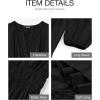 image:imageBTFBM Spring Dresses for Women 2026 Casual Long Sleeve V Neck Elastic Waist Lightweight Maxi Wedding Guest Dress PocketsBlack