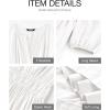 image:imageBTFBM Spring Dresses for Women 2026 Casual Long Sleeve V Neck Elastic Waist Lightweight Maxi Wedding Guest Dress PocketsWhite