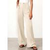 image:imageBTFBM Wide Leg Pants Woman 2026 High Waisted Button Business Casual Dressy Trousers Office Work Palazzo Pants PocketsBeige