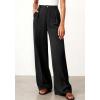 image:imageBTFBM Wide Leg Pants Woman 2026 High Waisted Button Business Casual Dressy Trousers Office Work Palazzo Pants PocketsBlack