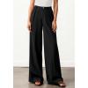 image:imageBTFBM Wide Leg Pants Woman 2026 High Waisted Button Business Casual Dressy Trousers Office Work Palazzo Pants PocketsBlack