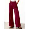 image:imageBTFBM Wide Leg Pants Woman 2026 High Waisted Button Business Casual Dressy Trousers Office Work Palazzo Pants PocketsBurgundy
