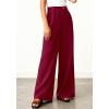 image:imageBTFBM Wide Leg Pants Woman 2026 High Waisted Button Business Casual Dressy Trousers Office Work Palazzo Pants PocketsBurgundy