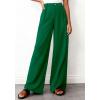 image:imageBTFBM Wide Leg Pants Woman 2026 High Waisted Button Business Casual Dressy Trousers Office Work Palazzo Pants PocketsGreen