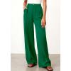 image:imageBTFBM Wide Leg Pants Woman 2026 High Waisted Button Business Casual Dressy Trousers Office Work Palazzo Pants PocketsGreen